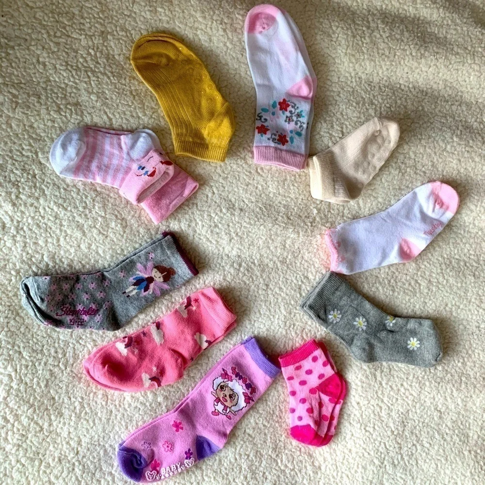 NWOT baby socks 10 pairs size 2 —24 months